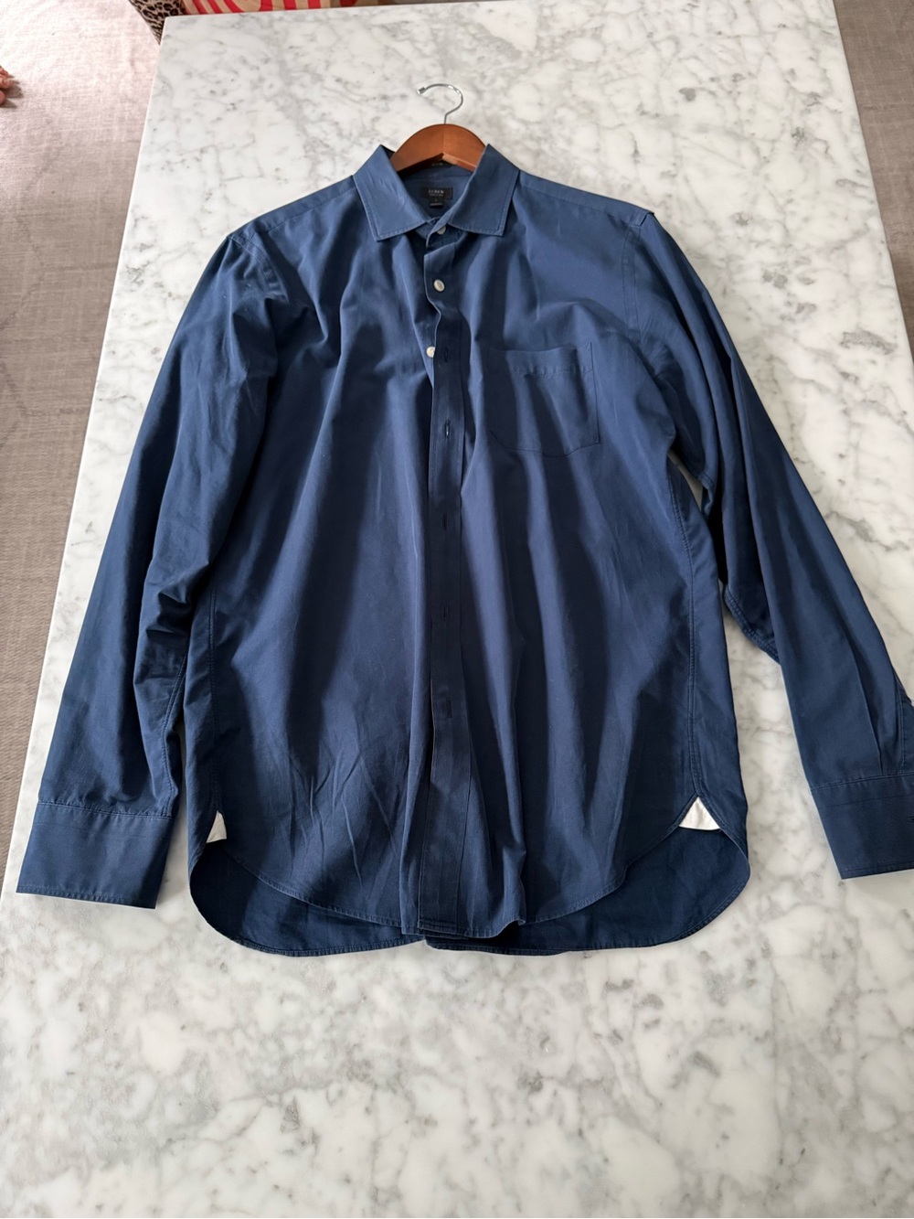 J. Crew Men's Dark Navy Lightweight Shirt